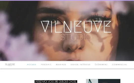 Ejemplo de sitio web Vilneuve Studio