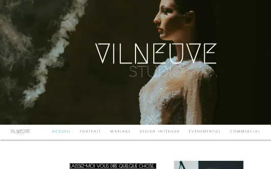 Ejemplo de sitio web Vilneuve Studio