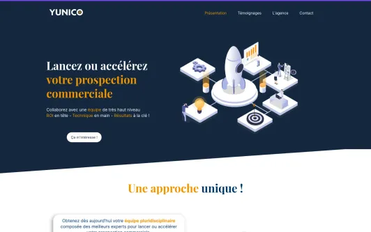 Site exemple Lancez ou accélérez votre prospection commerciale