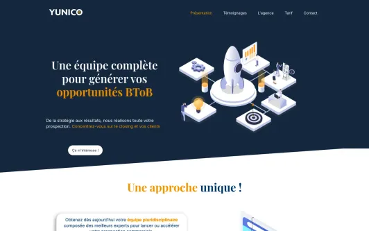 Site exemple Lancez ou accélérez votre prospection commerciale