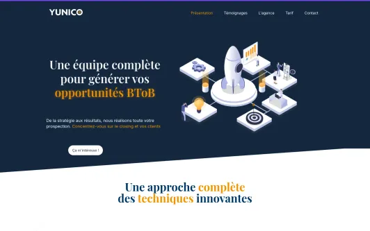 Site exemple Lancez ou accélérez votre prospection commerciale