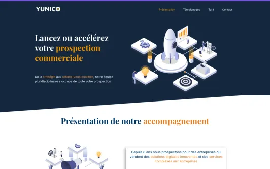 Site exemple Lancez ou accélérez votre prospection commerciale