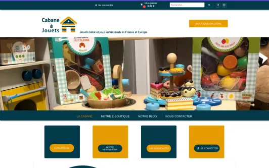 Site exemple Cabane a jouets : des jeux pour s'amuser