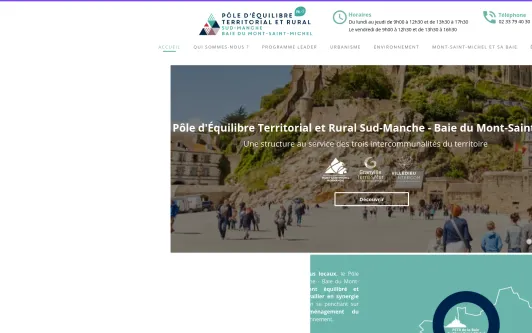 Site exemple PETR Sud-Manche - Baie du Mont-Saint-Michel