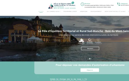 Site exemple PETR Sud-Manche - Baie du Mont-Saint-Michel