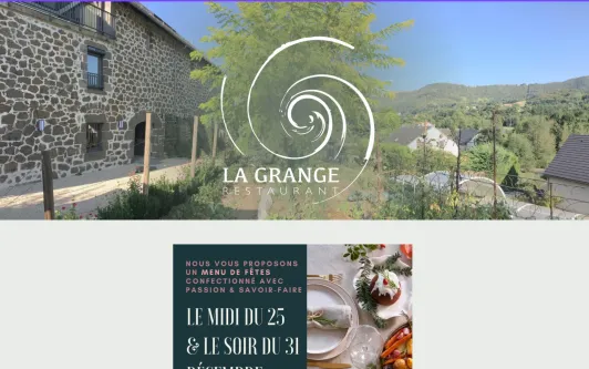 Ejemplo de sitio web La Grange - Restaurant - Vic sur Cère