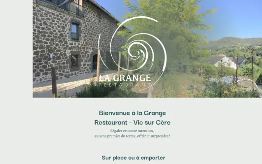 Ejemplo de sitio web La Grange - Restaurant - Vic sur Cère