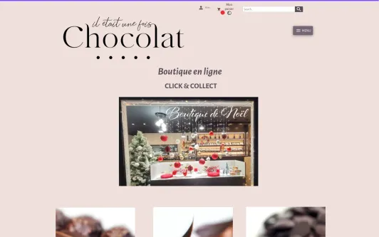 Site exemple Il était une fois chocolat