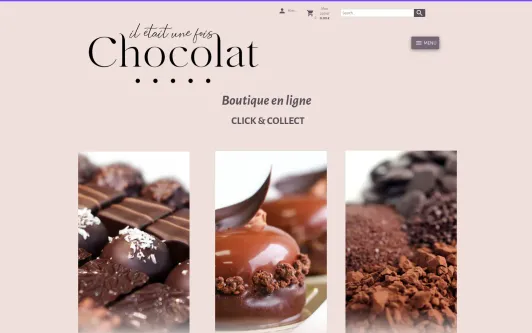 Site exemple Il était une fois chocolat