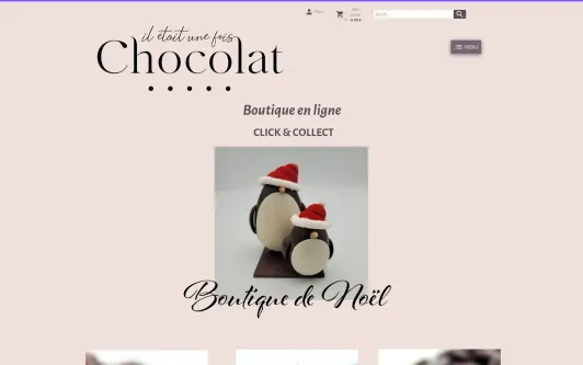 Site exemple Il était une fois chocolat