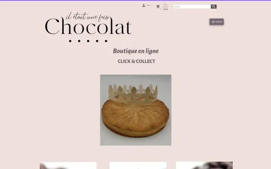 Site exemple Il était une fois chocolat