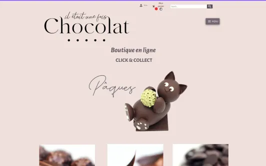 Site exemple Il était une fois chocolat