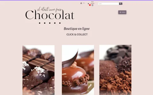 Site exemple Il était une fois chocolat