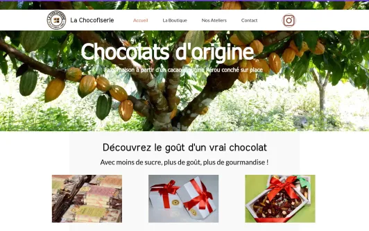 Site exemple La Chocofiserie