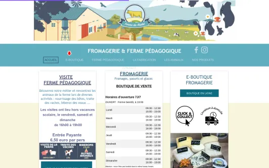 Site exemple LA FERME DU RIALET