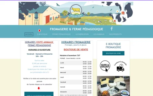 Site exemple LA FERME DU RIALET