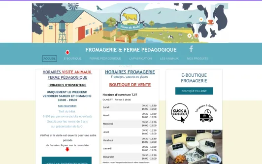 Site exemple LA FERME DU RIALET