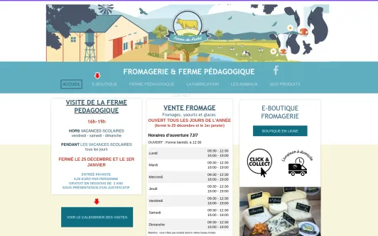 Site exemple LA FERME DU RIALET