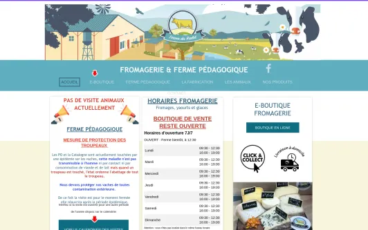 Site exemple LA FERME DU RIALET