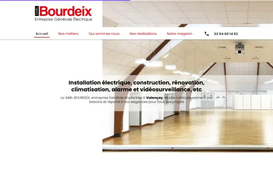 Ejemplo de sitio web Bourdeix