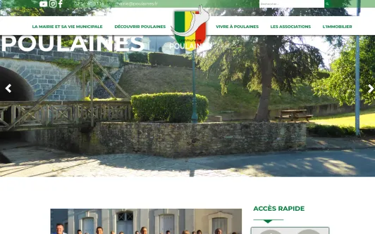 Site exemple Commune de Poulaines