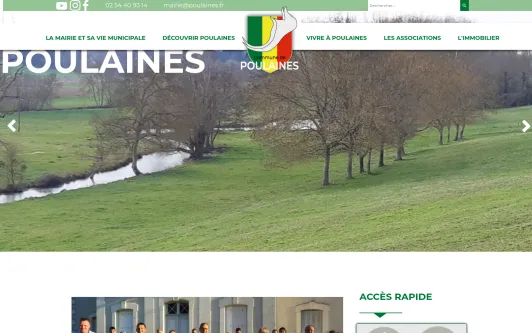 Site exemple Commune de Poulaines