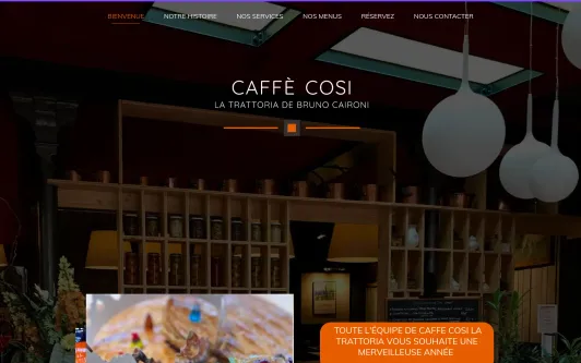 Ejemplo de sitio web Caffè Cosi - Trattoria Bruno Caironi