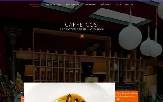 Ejemplo de sitio web Caffè Cosi - Trattoria Bruno Caironi