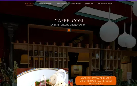 Ejemplo de sitio web Caffè Cosi - Trattoria Bruno Caironi
