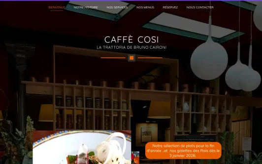Ejemplo de sitio web Caffè Cosi - Trattoria Bruno Caironi