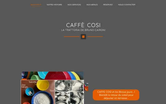 Ejemplo de sitio web Caffè Cosi - Trattoria Bruno Caironi