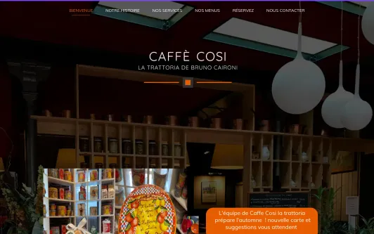 Ejemplo de sitio web Caffè Cosi - Trattoria Bruno Caironi