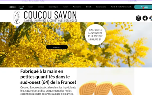 Coucou Savon, savonnerie artisanale et boutique à Morlaàs 64 