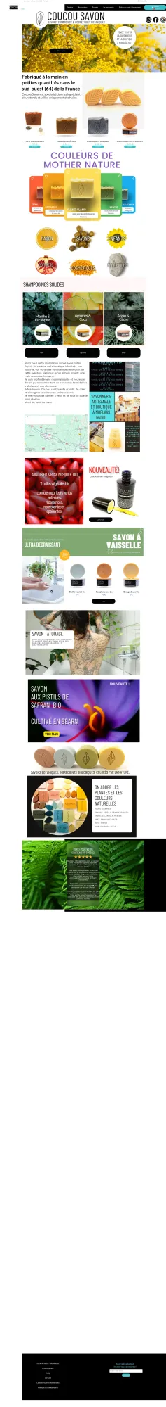 Coucou Savon, savonnerie artisanale et boutique à Morlaàs 64 