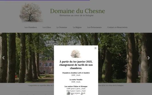 Site exemple Domaine du chesne