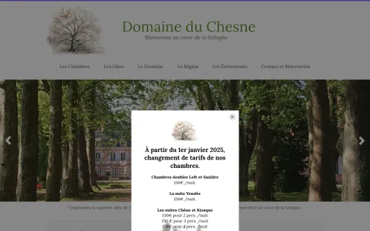 Site exemple Domaine du chesne