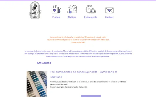 Site exemple Pompon Girl