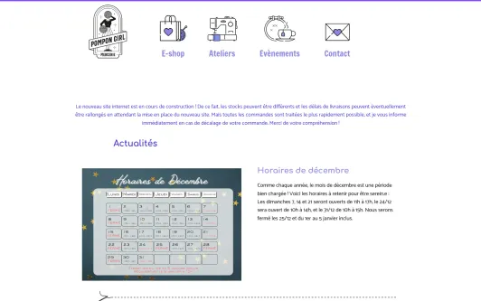 Site exemple Pompon Girl