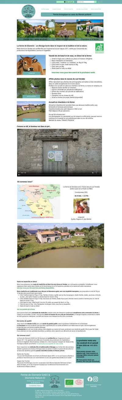 Viande bio en Vendée