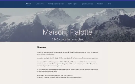 Site exemple Maison Palotte