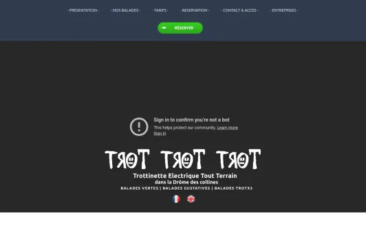 Site exemple Trot Trot Trot - Trottinette électrique tout terrain