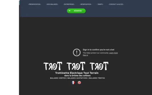 Site exemple Trottinette électrique tout terrain - Trot Trot Trot
