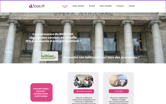 Ejemplo de sitio web woosoft