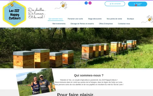 Ejemplo de sitio web Les ZZZ'HappyCulteurs