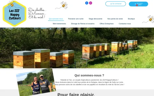 Ejemplo de sitio web Les ZZZ'HappyCulteurs