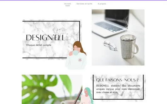 Site exemple DESIGN&#39;ELL