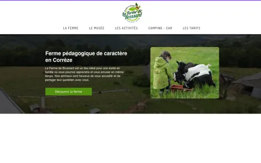 Ejemplo de sitio web lafermedebrossard