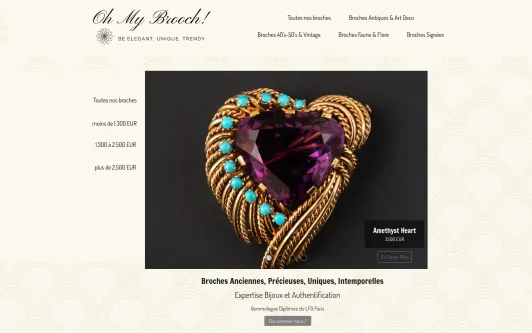 Site exemple OhMyBrooch!