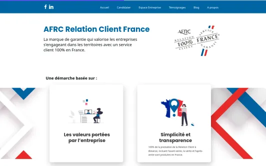 Site exemple Relation Client France