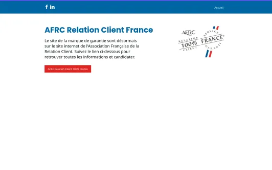Site exemple Relation Client France